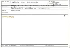 Karteikarte zum Paralectotyp von Cristellaria sinus Karrer, 1870